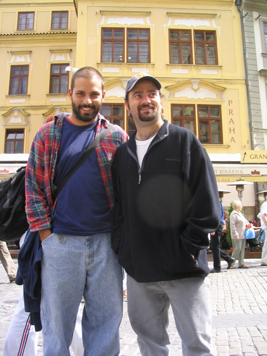 Abe & Anton in Prague, August 2005